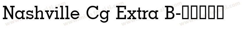 Nashville Cg Extra B字体转换